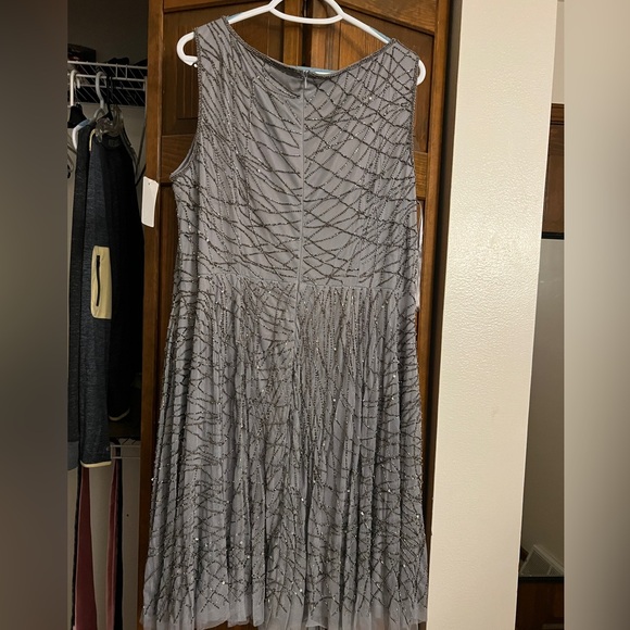 Adrianna Papell plus size beaded cocktail dress - Picture 12 of 12